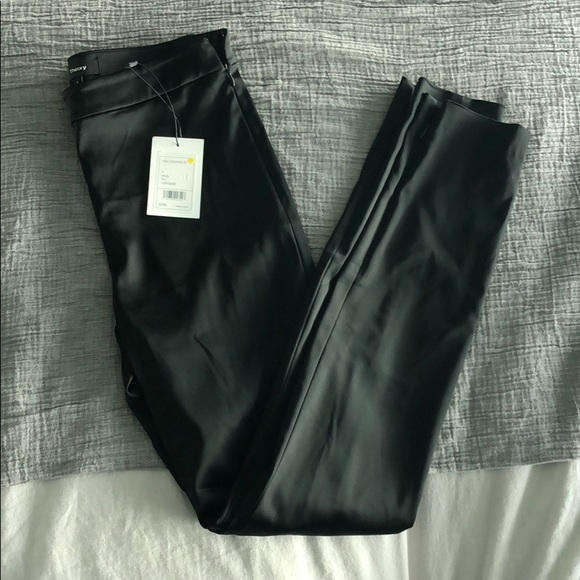 Theory black satin clic leggings - Picture 4 of 6